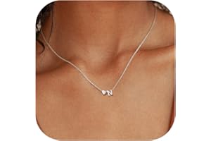 Chriscoco Collana Argento 925 Donna Ragazza Collana con Iniziale Collana Cuore con Ciondolo Collana Lettera A-Z Collana Iniziali Collana Donna Argento/Oro - con Portagioie