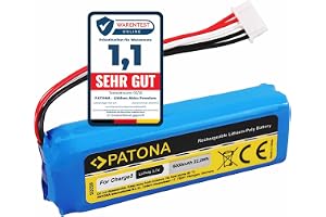 PATONA Batteri för JBL Charge 3 (2016), GSP1029102A, GSP872693, 6000mAh