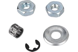 CANCANLE Juego de Arandela de Embrague, Rodamiento de Agujas, Clip y Tuercas para Barra para Stihl MS180 MS170 MS210 MS230 MS250 021 023 025 017 018 Motosierra de Gasolina
