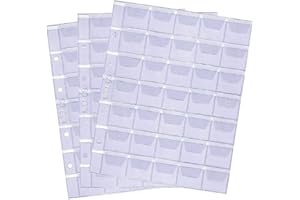 LARIUS GROUP LARIUS - Portamonete, 35 scomparti fino a 35 mm di diametro, per monete commemorative, ad esempio 2 euro, per riporre monete (10 pezzi)