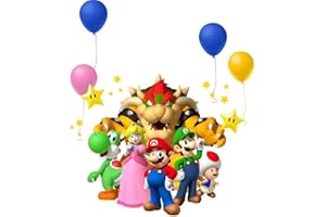 PARTYLANDIA Cialda in Ostia per Decorazioni e Torte a tema SUPER MARIO (MOD. 1)