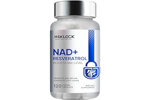 ATUIO - NAD+ 1000MG Resveratrol Boosting Supplement Effizienter für zellulären Energiestoffwechsel & Reparatur, Vitalität & Gesundheit - 120 Stück