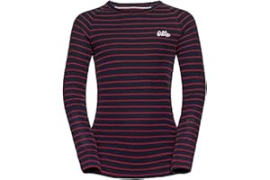 Odlo Unisex Kinder Active Warm Originals Kids Stripes Funktionsunterwäsche Langarm Shirt (1er Pack)