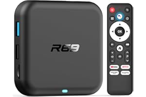Android 14.0 TV Box 2025, Android Box 2GB RAM 16GB Flash RK3518 Quad-Core Wi-Fi 6 Dual-band 2.4G/5.8G Wi-Fi 4K TV Box H.265 Bluetooth 5.0 USB 3.0 100M Ethernet with Voice Remote