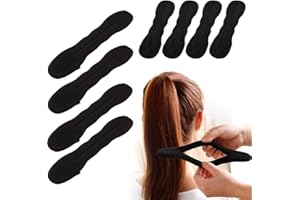 SSRDFU Chignon Magique - 8 PCS Coiffure Donut Bun Maker, Accessoires de Mise en Forme pour Chignon en Mousse Magic pour Cheveux Facile D’Utilisation (4 Petits, 4 Grands)