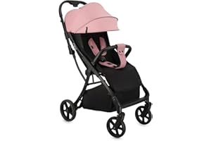 Passeggino MoMi PAOLA, chiusura automatica, fino a 22 kg, cinture a 5 punti, cestino 2 kg, ruote con sospensioni, portabicchieri