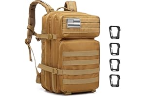 ZEHNHASE Zaino Tattico Militare 45L Tattico Molle Professionale Trekking Zaino Tasche Multiple in Nylon 600D ad Alta capacità per Campeggio, Zaino di Assalto, Escursionismo, Patrol Camping
