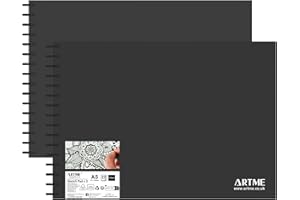Artme Szkicownik A5 2 szt., 30 arkuszy 160 g/m², oprawiony spiralnie, szkicownik