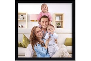 Giftgarden Cornice 20x20,Cornice Nera in PVC, Cornice da Parete o Tavolo, Decorazione per Casa,1 Pezzo