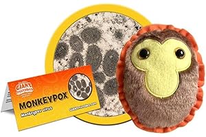 GIANT MICROBES Peluche GIANTmicrobes Monkeypox (Mpox): aprenda sobre la salud pública y la biología con este regalo único para científicos, estudiantes, amigos, educadores, médicos y otros trabajadores de la salud