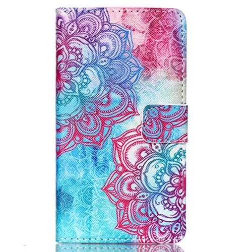 LG G4C Case Leather,LG G4C Case with Stand,LG G4C Flip Case Retro,TOCASO Red Flowers Portable Carrying Protective Cases Covers Kickstand Premium Slim PU Leather Soft Case Folio Book Style Anti Scratch Bumper Shell Money Pocket ID/Credit Card Holder Slot Magnet Case for LG G4C (LG G4 Mini)