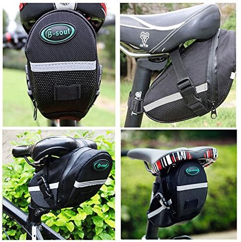 Cdycam Black Waterproof Outdoor Cycling Bicycle Seat Saddle Bag Mountain Bike Quick Release Pouch