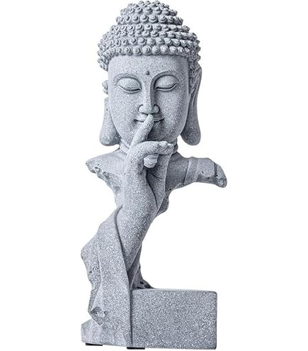 Buddha-Büsten-Kerze In Schwarz – Dekorative Wachsstatuette, 17,5x10,5x7 Cm, Für Zen-Deko & Geschenke