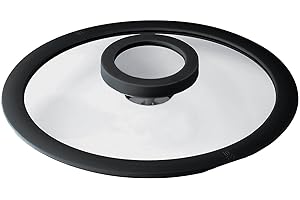 SAMBONET 12 O'Clock szkło/silikonowa, szara pokrywka 14 cm