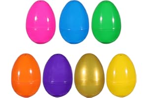 LessMo 36 Pezzi Uova di Pasqua, Uova di Pasqua Colorate in Plastica Riempibili, 8 * 5 cm, Sorprese per Uova di Pasqua, Pasqua Egg Caccia e Decorazione Feste, Ideali per Regalo Bambini Pasqua