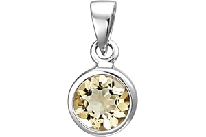 Jobo Damen-Anhänger aus 925 Silber mit Farbstein 7 mm