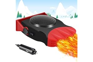 Showvigor Car Heater - 12V Portable Car Heater Demister Defroster Anti-Fog Automobile Heater 150W Heating Function Heaters with Plug in Cigarette Lighter Winter Kits for Cars SUV
