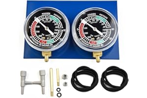 URPIZY Carburatore del vuoto Carburatore Universale Bilanciatore di sincronizzazione Kit Calibri di sincronizzazione 2 Cilindri Kit di test Vacuum