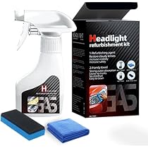 Whimsyard Headlight Restoration Kit With Ceramic Coating - Cleaner & Polish To Fix Yellow, Foggy Headlights