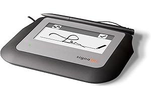 signotec Sigma - Unterschriftenpad mit 4" Monochrome-LCD mit Hintergrundbeleuchtung, Hochauflösender Stiftsensor, 1.024 Druckstufen, 500 Hz Abtastrate, RSA-Verschlüsselung, USB-Anschluss