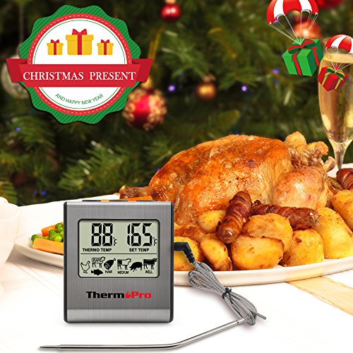 ThermoPro TP16 Digitales Bratenthermometer Ofenthermometer mit Timer für BBQ, Grill, Smoker - 7