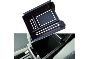 Z.MYUKI Duster 3 Console centrale Compartiment de rangement pour Dacia Duster 3 2024-2025 2026 Accessoires Accoudoir Boîte de rangement (sans frein à main, blanc)