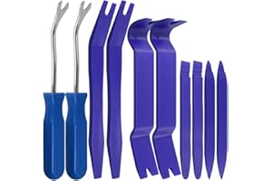 SourceTon Borsa con Kit di Attrezzi di rimozione Set di 10 Pezzi, Pannello Auto Rimozione Radio del cruscotto Kit Leva dell'attuatore, Coperchio del Kit di rimozione