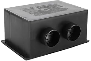 ‎KIMISS Auto Heizung, 12V 600W 2 Loch Winter schnell Heizung wärmer Frost entfernen geräuschlos Univers