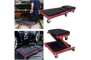 ‎UISEBRT UISEBRT Werkstatt Rollbrett kfz 2 in 1 Werkstattliege Montageliege - Montagerollbrett Montageliege 360° Lenkrollen bis 150 kg