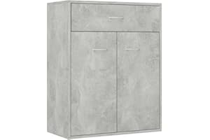 vidaXL Credenza Grigio Cemento 60x30x75 cm in Truciolato