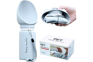 BAILEY & BUDDIES Dog Water Bottle, Leak Proof Portable Puppy Water Dispenser - Designed for Easy Drinking, Portable Dog Bowl with Leak-Proof Seal, Foldable Wide Cup for Extra Comfort