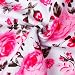 JACKY 3pcs Floral Romper Bodysuit+headband+Shoes Sets Clothes (Large)