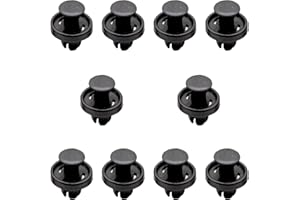 DZMZL Clips de plástico de retención tipo empuje para guardabarros delantero Subaru 90914-0065 (nailon negro, paquete de 10)