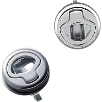 Chiusura a scatto a filo, 61 mm/2,4 pollici, chiusura a scatto con chiusura a pressione marina, serratura ad anello rotondo, hardware per armadietti per barche, camper, yacht, camper Chiusura a scatto a filo, 61 mm/2,4 pollici, chiusura a scatto con chiusura a pressione marina, serratura ad anello rotondo, hardware per armadietti per barche, camper, yacht, camper