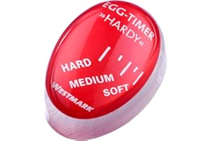 Westmark Egg Timer Hardy – praktische Eieruhr zum Mitkochen im Wasser, Timer zum Kochen von harten und weichen Eiern, einfache Hilfe für idealen Härtegrad – Polyresin