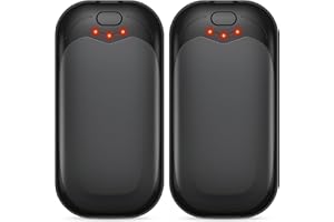 gabless Hand Warmers Rechargeable 2 Pack, Electric Handwarmers USB Hand Warmer Portable Pocket-Sized Hand Heater with 3 Levels Heat, Fast Heating Pocket Warmer Great Gift for Men & Women Office Travel