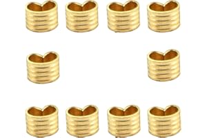 Zeberoxyz 10pcs Copper Buckle,Wire Cable Connector, Wire Cable Terminal Lightweight Compact Terminal Accessory for 3D Printer Parts(Copper Buckle-10PCS)