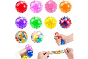 JAWUZ 10 Pezzi Squishy Ball,Palline Antistress Da Impastare,Squeeze Toy,Palla Da Stress,Palline Antistress Bambini,Anti-Stress Squeeze Toy,Pallina Antistress,Giocattoli Da Decompressione Palline