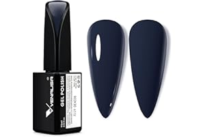 ‎V VENALISA VENALISA UV Nagellack Navy blau 15ml Gel Nagellack anfänger für UV Nagellampe Langlebige Maniküre Nagelgellack Soak Off Nail Gel Polish Schellack Navy Blue
