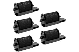 dogepro 5 Pcs IR-40 Nastro, Rullo di Inchiostro del Nastro ABS POM Rullo Inchiostro per Calcolatrice Stampante Macchina da Scrivere IR-40 -Nero #4195A001