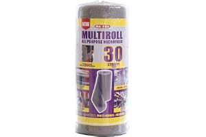 MAFRA - Multiroll All Purpose Microfiber, 30 Förskurna Dukar 30×40 cm, Återanvändbara, Hög Absorption och Skonsamhet, Idealis
