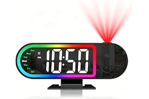 Ankilo projektionsväckarklocka för vardagsrum, 8,5 tum LED-display digital
