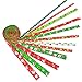 Produktbild iSuperb 12 Stück Weihnachtsbänder Schleifenband Satinband Dekoband für Weihnachten Hochzeit Verzieren DIY Handwerk Jeweils 2 Meter … (12PCS Band)