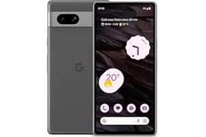 Google Pixel 7a – Smartphone Android 5G débloqué avec Objectif Grand Angle et 24 Heures d'autonomie – Charbon