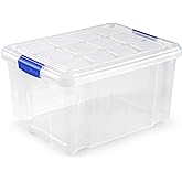 PLASTIC FORTE, Caja de almacenamiento, TRANSPARENTE, 16 Litros, sin ruedas