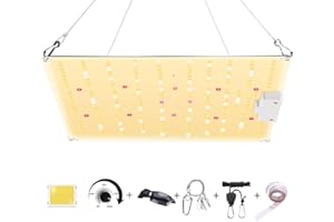 BOSYTRO 800W Lampada di a per coltivazione a spettro completo LED lampade coltivazione indoor.per piante da interni verdure e fiori,dimmerabile.Coltivatore professionista,Consumata Effettiva 80W/ora