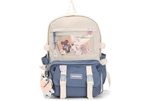 SUKUTU Kawaii Backpack Large Capacity Japanese School Bag JK Anime Shoulder Bag for Cosplay Crossbody Bag