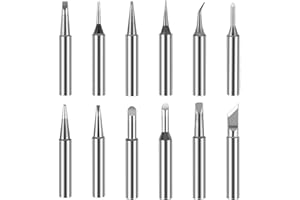 RONMOSNEA Zestaw 12 sztuk końcówek do lutownicy 900 m, bezołowiowe groty lutownicze, kompatybilne z hakko, Yihua, Atten i innymi, do stacji lutowniczych, spawania, lutowania itp