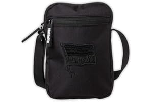 ‎HERTHA BSC Hertha BSC Berlin Stadiontasche klein - Logo - schwarz | Tasche | All Black | Umhängetasche HBSCB