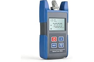 NIMOMO Glasfaser-Leistungsmesser, Optischer Leistungsmesser Glasfaserkabel-Tester, -70-+10dbm Optisches Eistungsmesser Faser Optisches Kabel Tester, Arbeitswellenlänge 850-1625nm